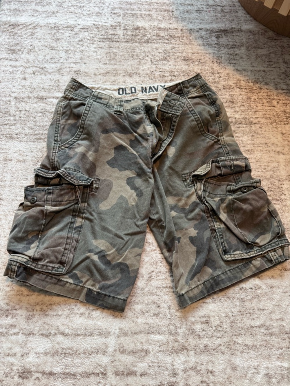 Unisex Camo Cargo Shorts
